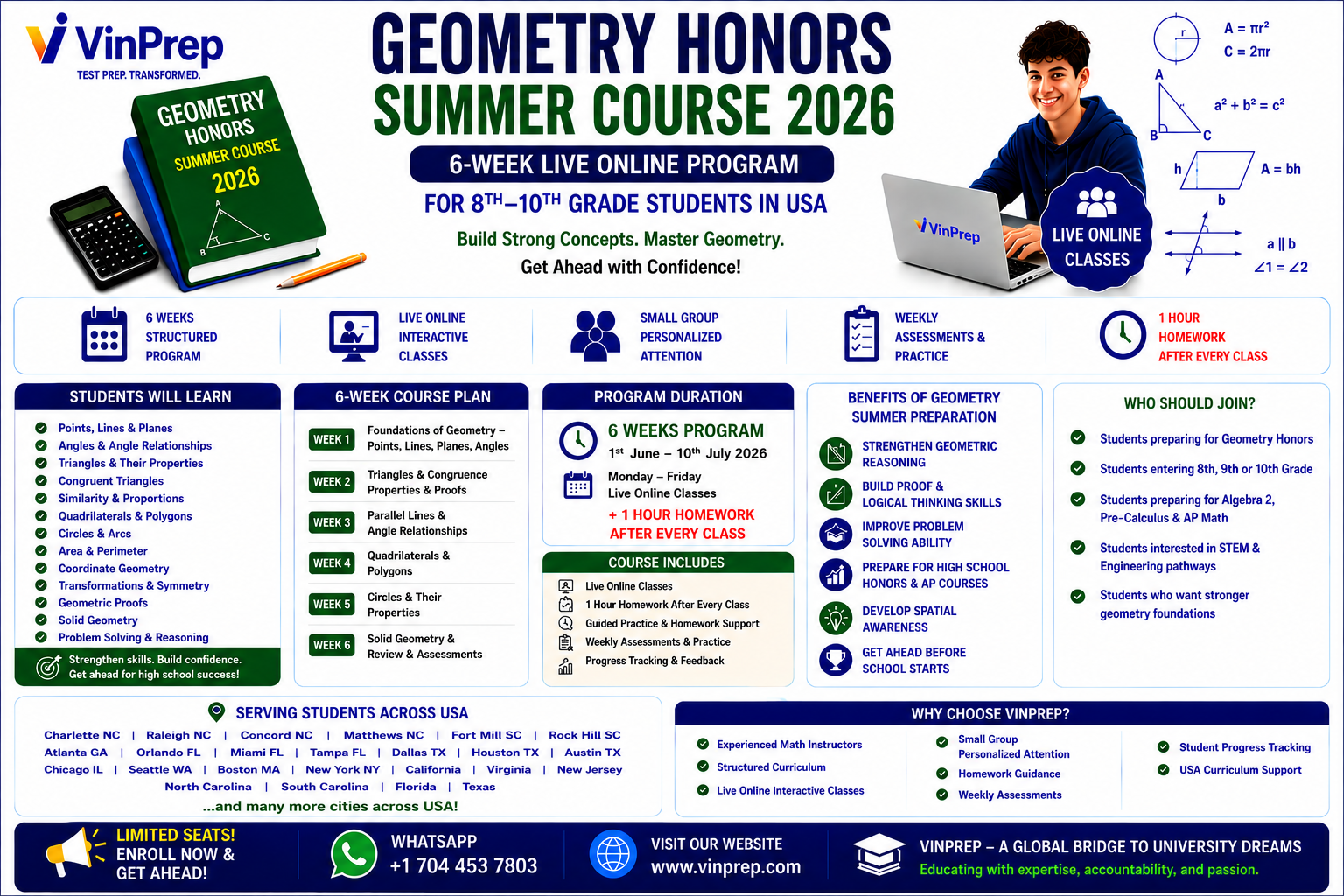 VinPrep Geometry Honors Summer Course 2026.png