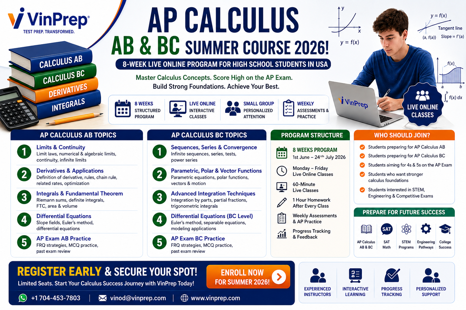 Vinprep AP Calculus Summer 2026
